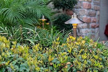 VOLT Flat Hat 12V Brass Path Light (7